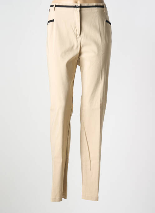 Pantalon slim beige TELMAIL pour femme