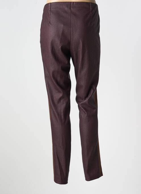 Pantalon slim marron GUY DUBOUIS pour femme