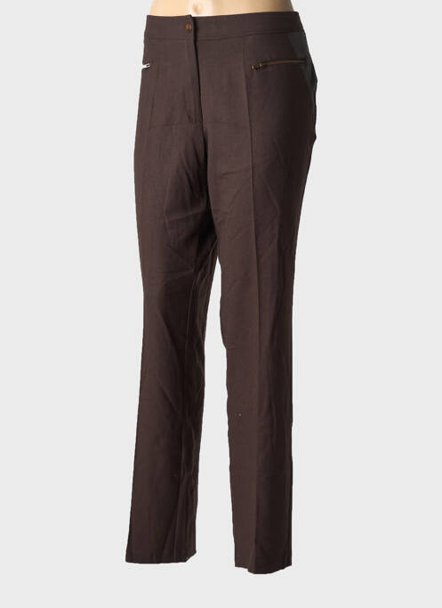 Pantalon slim marron JEAN GABRIEL pour femme
