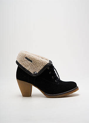 Bottines/boots fourrée talon de 7 à 9cm noir LE TEMPS DES CERISES femme