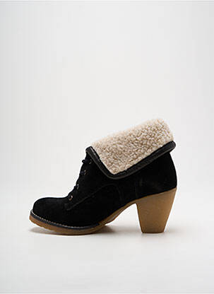 Bottines/boots fourrée talon de 7 à 9cm noir LE TEMPS DES CERISES femme