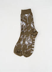 Chaussettes vert HABILE pour unisexe seconde vue