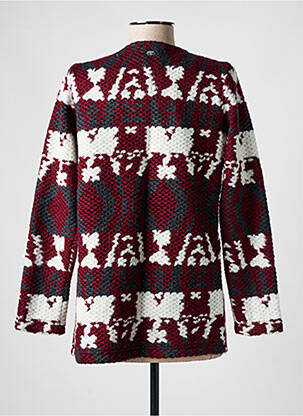 Gilet manches longues stretch rouge LE TEMPS DES CERISES femme