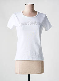 T-shirt sérigraphie avec strass manches courtes blanc PULL IN femme