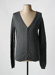 Gilet manches longues col v gris ELEVEN PARIS homme