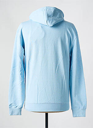 Sweat-shirt à capuche tissage jersey manches longues bleu SCHOTT homme