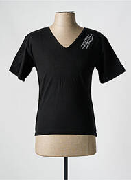 T-shirt coupe cintrée manches courtes noir CRYSTAL VINTAGE homme