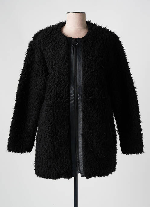 Manteau court poches sans capuche noir ELEVEN PARIS femme