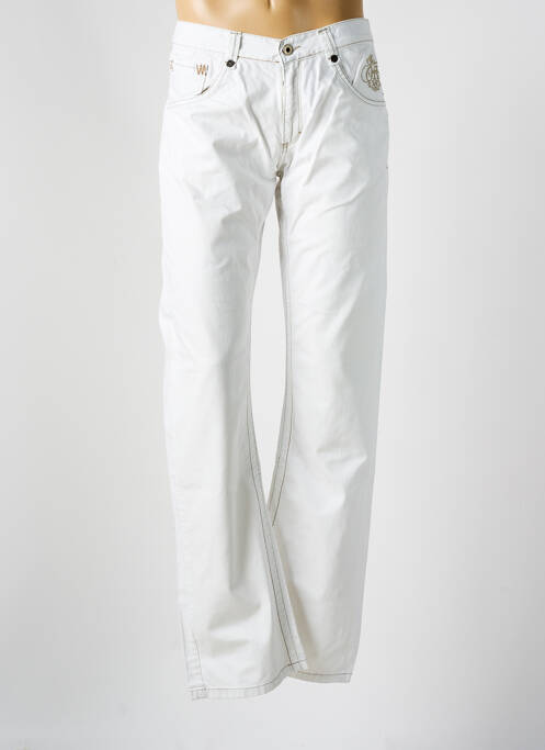 Jeans coupe slim blanc OXBOW pour homme