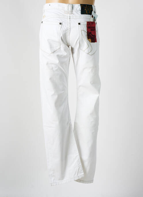 Jeans coupe slim blanc OXBOW pour homme