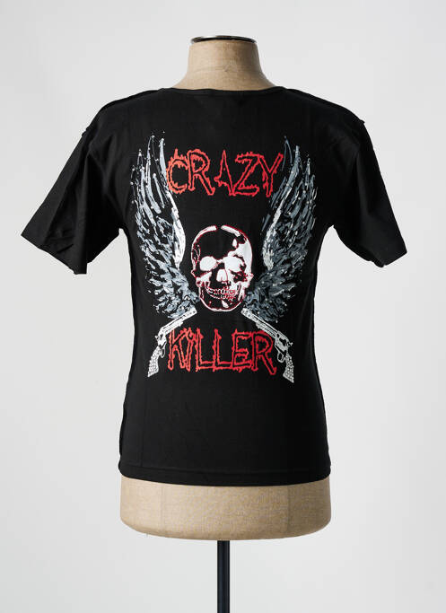 T-shirt noir CRYSTAL VINTAGE pour homme