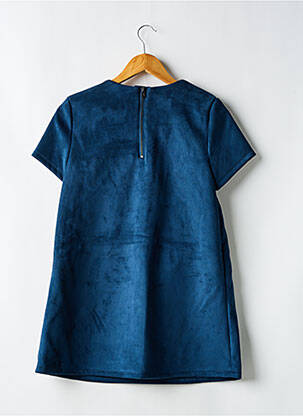 Robe mi-longue manches courtes manches courtes bleu ELEVEN PARIS fille