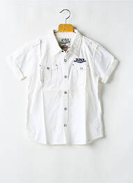 Chemise manches courtes broderie blanc JAPAN RAGS garcon