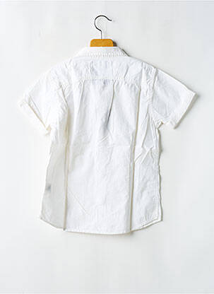 Chemise manches courtes broderie blanc JAPAN RAGS garçon
