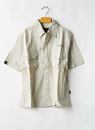 Chemise manches courtes fermeture pressionnée vert HAWK garcon