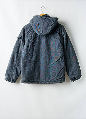 Parka poches a capuche bleu JAPAN RAGS garçon