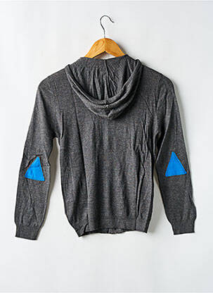 Gilet manches longues col rond gris ELEVEN PARIS garçon