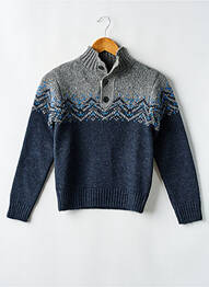 Pull stretch manches longues bleu JAPAN RAGS garcon
