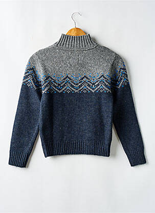 Pull stretch manches longues bleu JAPAN RAGS garçon
