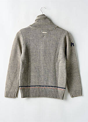 Pull stretch manches longues gris JAPAN RAGS garçon