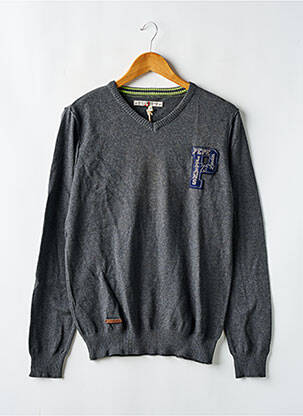 Pull stretch manches longues gris PEPE JEANS garçon