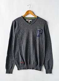 Pull stretch manches longues gris PEPE JEANS garcon