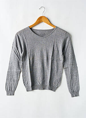 Pull stretch manches longues gris ELEVEN PARIS garçon