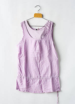 Tunique sans manche coupe cintrée violet RWD fille