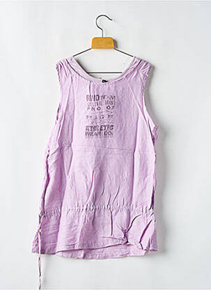 Tunique sans manche coupe cintrée violet RWD fille