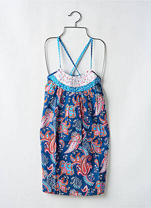 Robe mi-longue fines bretelles fines bretelles bleu PEPE JEANS fille