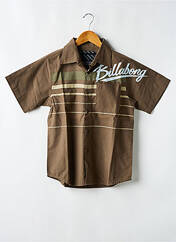 Chemise manches courtes marron BILLABONG pour garçon seconde vue