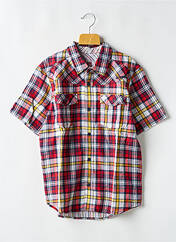 Chemise manches courtes rouge QUIKSILVER pour garçon seconde vue