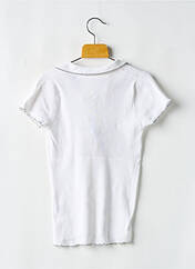 Polo blanc RWD pour fille seconde vue