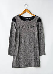 Robe pull gris LE TEMPS DES CERISES pour fille seconde vue