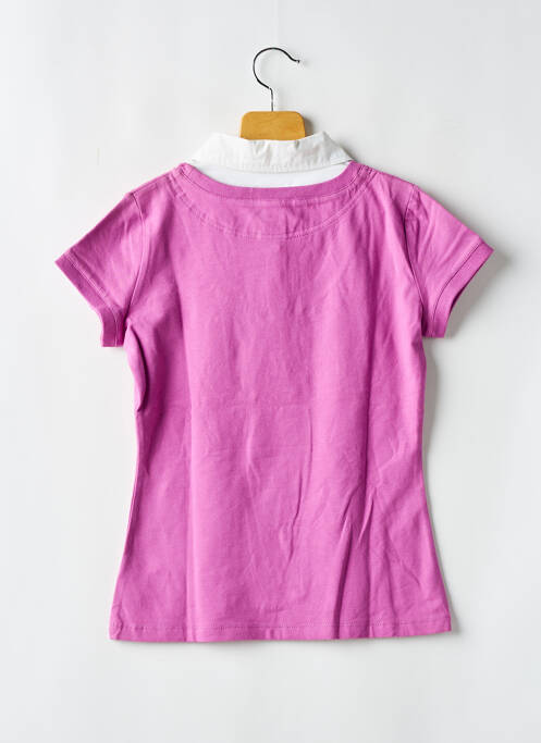 T-shirt coupe cintrée manches courtes rose PEPE JEANS fille