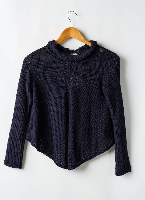 Gilet manches longues bleu LA FEE MARABOUTEE pour fille