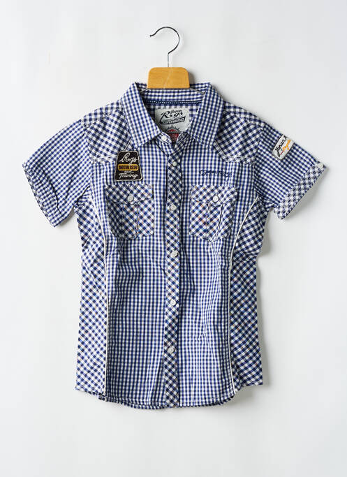 Chemise manches courtes bleu JAPAN RAGS pour garçon