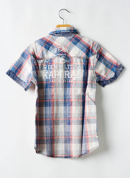 Chemise manches courtes bleu KAPORAL pour garçon