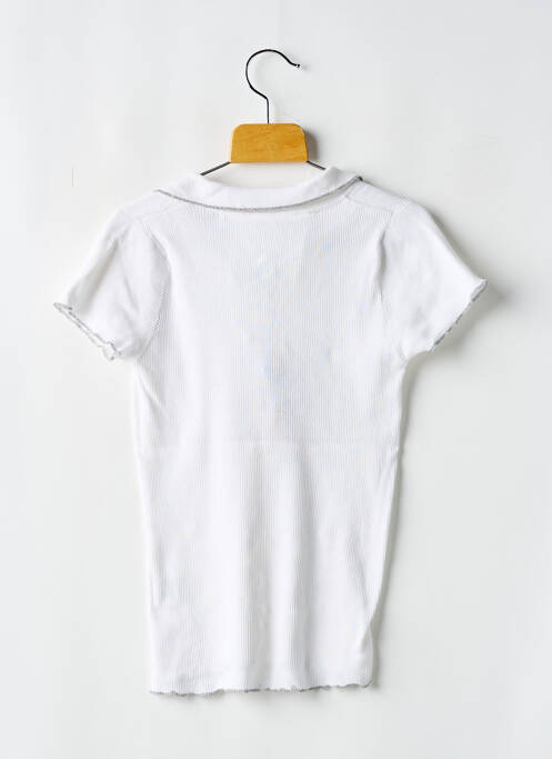 Polo blanc RWD pour fille