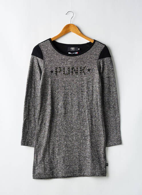 Robe pull gris LE TEMPS DES CERISES pour fille