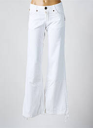 Pantalon flare taille basse taille basse blanc LOIS femme