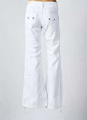 Pantalon flare taille basse taille basse blanc LOIS femme