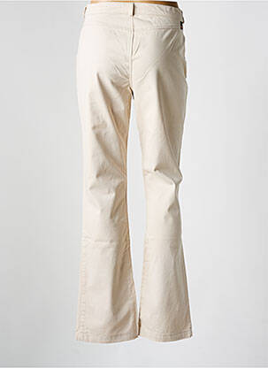 Pantalon droit fermeture zippée sous rabat boutonné taille normale beige BIG STAR femme