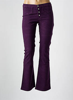 Pantalon chino stretch violet CIMARRON fille