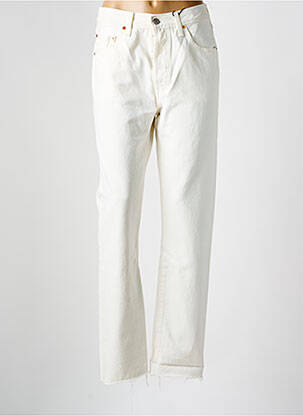 Jeans coupe droite taille normale taille normale beige LEVI'S femme