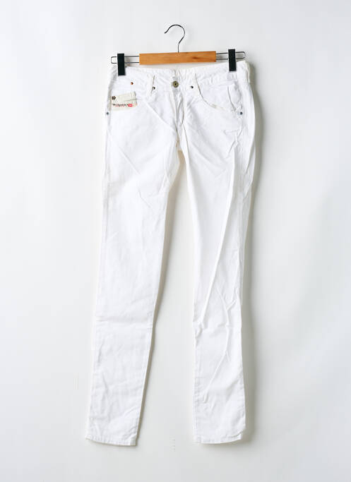 Jeans coupe slim blanc DIESEL pour fille