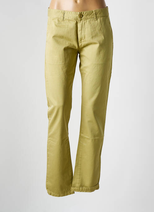 Pantalon chino vert LE TEMPS DES CERISES pour femme