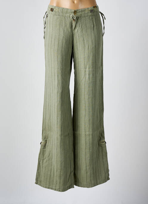 Pantalon flare vert LOIS pour femme