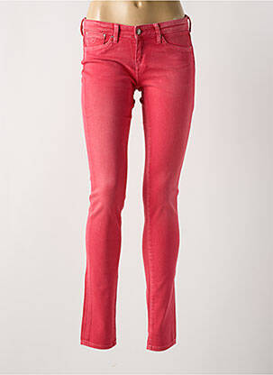 Pantalon slim poches rouge PEPE JEANS fille