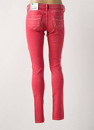 Pantalon slim fermeture zippée sous rabat boutonné rouge PEPE JEANS fille